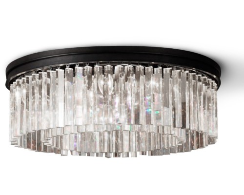 Потолочная люстра 1920s Odeon KR0387C-10B/P black/clear DeLight Collection