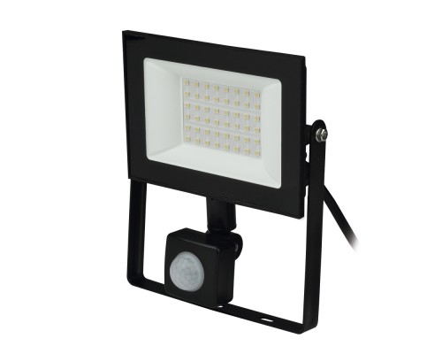 Прожектор уличный  ULF-F62-50W/6500K SENSOR IP54 200-240В BLACK Uniel