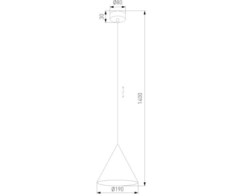 Подвесной светильник Cono 10074 Cono TK Lighting