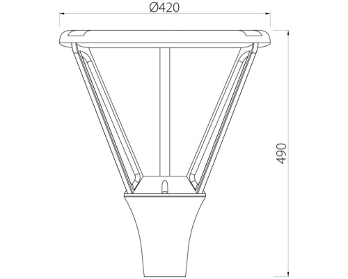 Наземный светильник Dwell NC-105013-48W-SB Natural Concepts