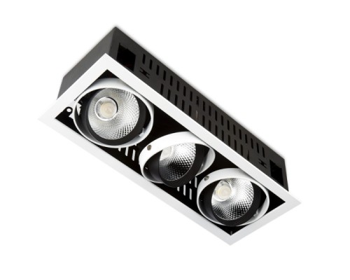 Точечный светильник Cardano Led T813 BK/CH 3*12W 4200K Ambrella