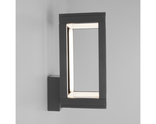 Настенный светильник уличный Frame 1527 TECHNO LED серый Elektrostandard