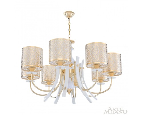 Подвесная люстра Florentia-6067 306067/8 Wh/Gd Arte Milano