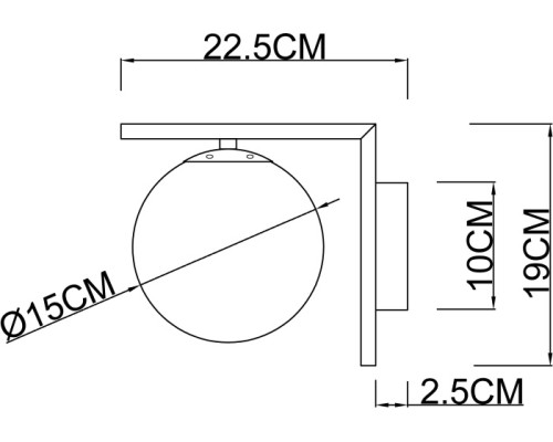 Бра Bolla-Unica A1924AP-1BK Arte Lamp