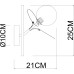 Бра Peacock A1369AP-1GY Arte Lamp