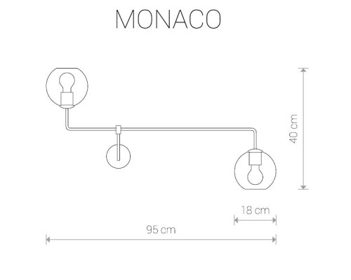 Бра Monaco 9362 Nowodvorski