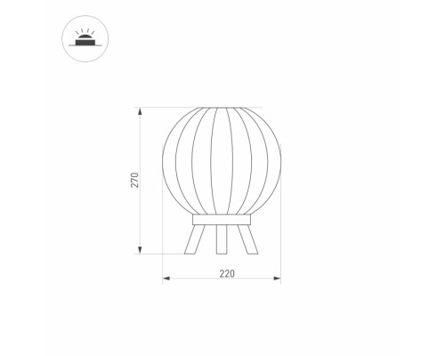Уличная настольная лампа PEARL 029974 Arlight