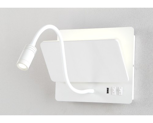 Настенный светильник Duo DUO AP9W LED WH Crystal Lux