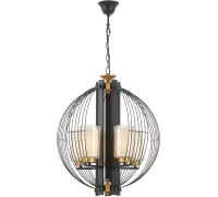 Подвесная люстра Ponti LDP 1245-5 BK+MD Lumina Deco