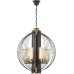 Подвесная люстра Ponti LDP 1245-5 BK+MD Lumina Deco