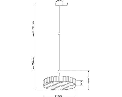Потолочная люстра LAVONE LAV-ZW-3(P)310-1/R Kutek