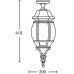 Потолочный светильник уличный AMERICA L 83405LA W Oasis Light