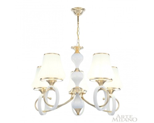 Подвесная люстра Florentia-2387 302387/5 Wh/Gd Arte Milano