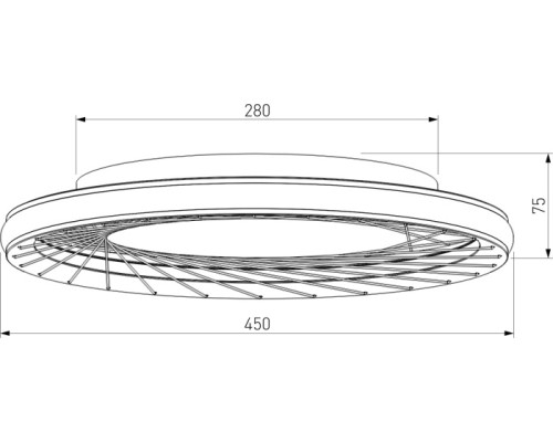 Потолочный светильник Parafe 40022/1 LED серый Eurosvet