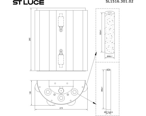 Настенный светильник Delight SL1516.301.02 ST Luce