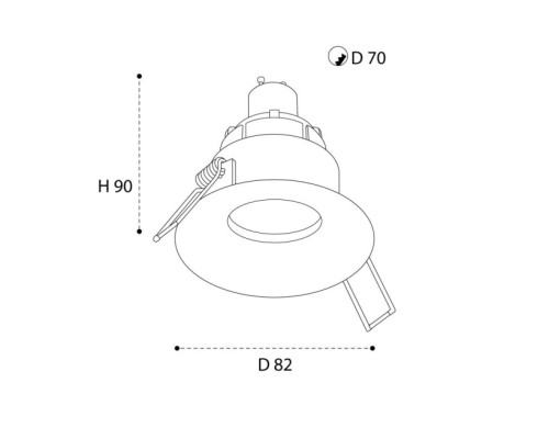 Точечный светильник  M01-1021 white Italline
