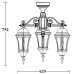 Потолочный светильник уличный ASTORIA 1 L 91370LA/3 cover Gb Oasis Light