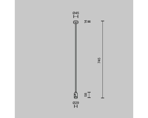 Крепление потолочное Accessories for tracks Flarity TRA159C-B1-PT Maytoni