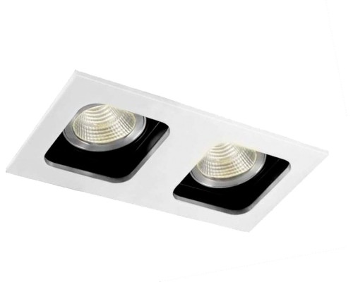 Точечный светильник Holly DL18614/02WW-SQ White/Black Donolux