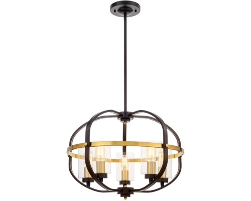 Подвесная люстра  LDP 1141-5 BK+MD Lumina Deco