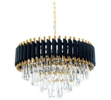Подвесная люстра  LDP 6003-550 BK+F.GD Lumina Deco
