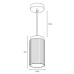 Подвесной светильник Wsl-Gx53/19 WSL-GX53/P19WG-2 Wolta