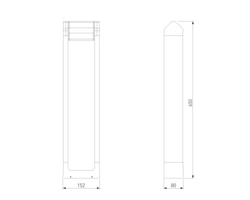 Наземный светильник DORS 35163/F черный Elektrostandard