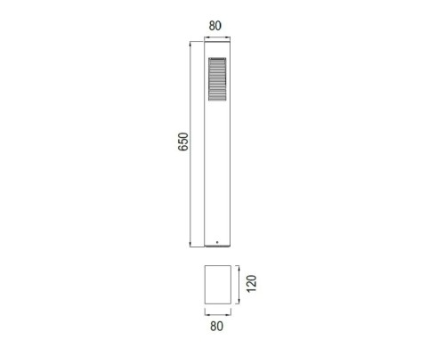 Наземный светильник BRISBANE LED W2160С-650-3К Bl Oasis Light