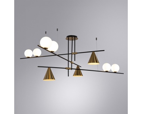 Потолочная люстра Jacob A7029PL-9BK Arte Lamp