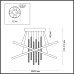 Подвесная люстра Monica 3901/70CL Odeon Light