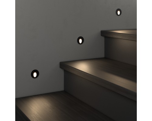 Встраиваемый светильник уличный Step 1 MRL LED 1101 чёрный Elektrostandard