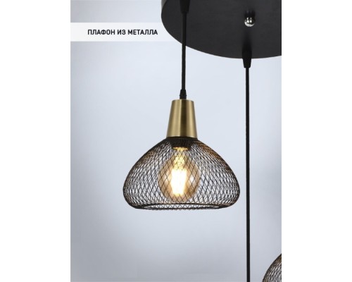 Подвесной светильник Brunner WD4000/3P-CO-BK Wedo Light