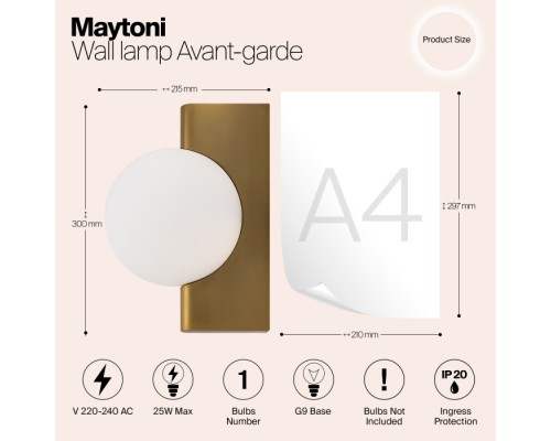 Бра Avant-garde MOD324WL-01BS Maytoni