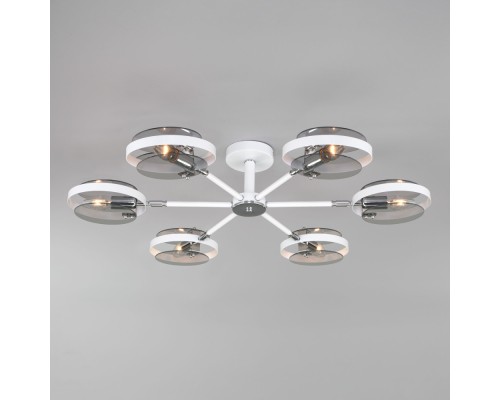 Потолочная люстра Gallo 70121/6 белый Smart Eurosvet