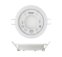 Точечный светильник  GX53/H2 WHITE 10 PROM Uniel