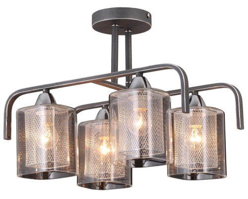 Потолочная люстра  75066/4C STAIN SILVER Natali Kovaltseva