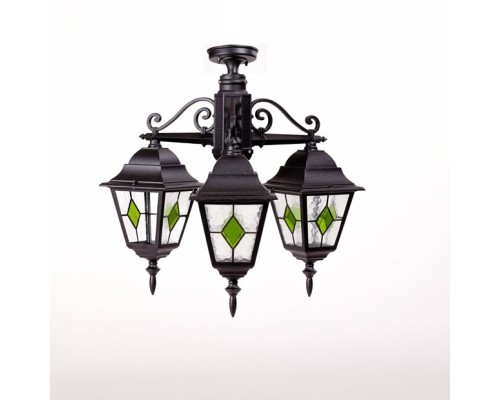 Потолочный светильник уличный QUADRO M lead GLASS 79970MAlgG/3 Bl Oasis Light
