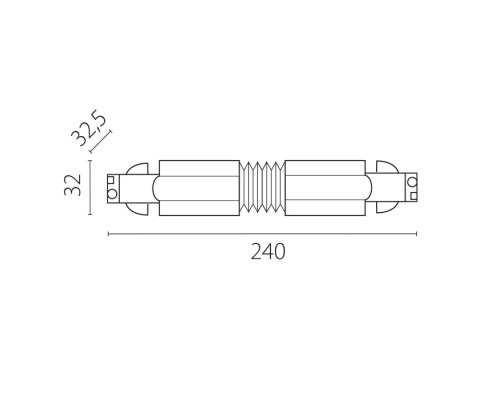 Коннектор гибкий Quattro 504157-FR Lightstar