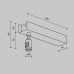 Основание потолочное Accessories for tracks Flarity TRA156C-BB1-BS Maytoni