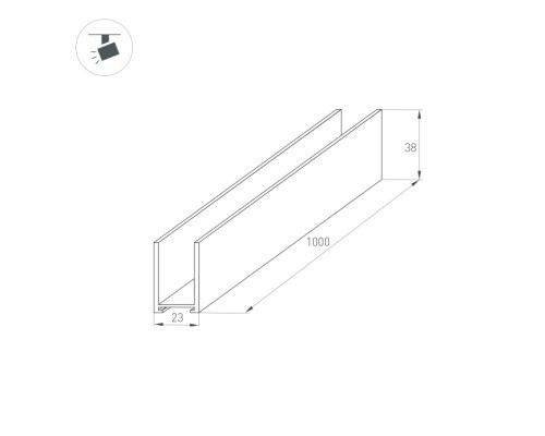 Шинопровод MAG-25 034227 Arlight