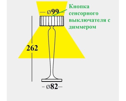 Интерьерная настольная лампа Twiggy 322101 Ubiqua