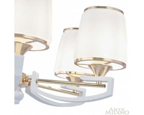 Подвесная люстра Florentia-2457 302457/8 Wh/Gd Arte Milano