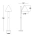 Наземный светильник BRISBANE LED W2924-700 Bl Oasis Light