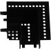 Коннектор угловой  RL 06202 corner connector BK Reluce