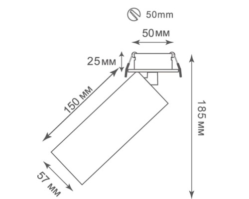 Спот Rollo DL18895R1BBrass IN Donolux