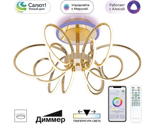 Потолочная люстра Salma Smart CL224A162 Citilux