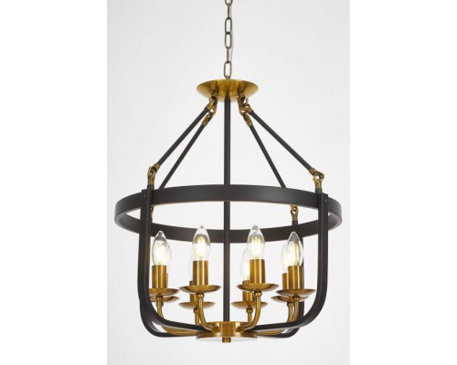 Подвесная люстра Berling LDP 8024-8 BK+MD Lumina Deco