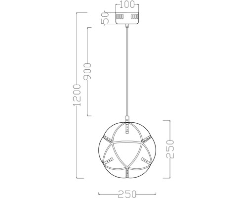Подвесной светильник Amber FR5099PL-L6CH Freya