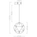 Подвесной светильник Amber FR5099PL-L6CH Freya