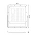 Прожектор уличный  ULF-F51D-200W/6500K IP65 200-240V GREY Uniel